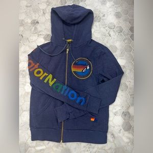 AVIATOR NATION ZIP UP HOODIE